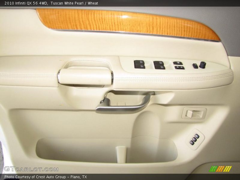 Tuscan White Pearl / Wheat 2010 Infiniti QX 56 4WD