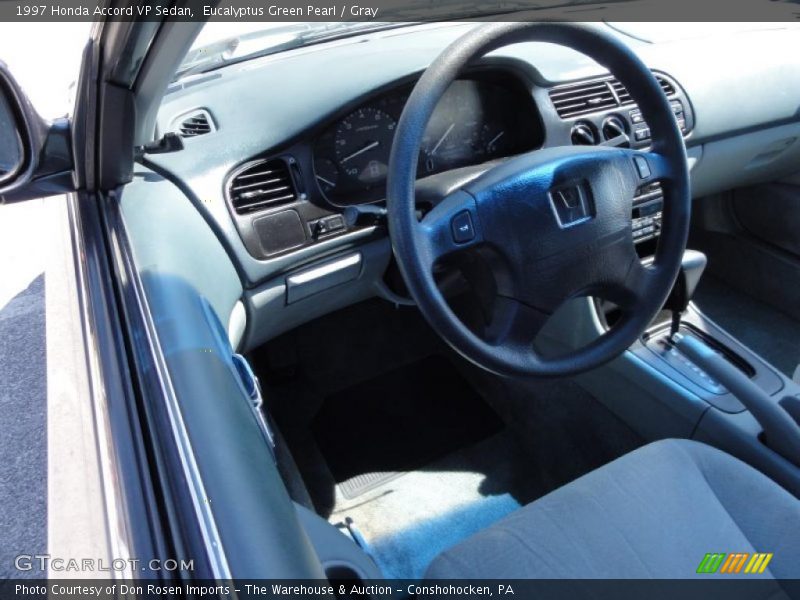Eucalyptus Green Pearl / Gray 1997 Honda Accord VP Sedan
