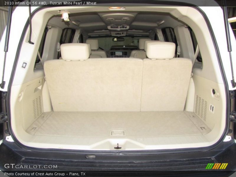 Tuscan White Pearl / Wheat 2010 Infiniti QX 56 4WD