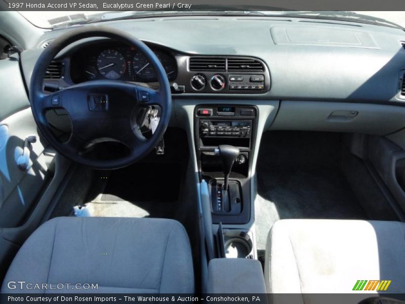 Eucalyptus Green Pearl / Gray 1997 Honda Accord VP Sedan