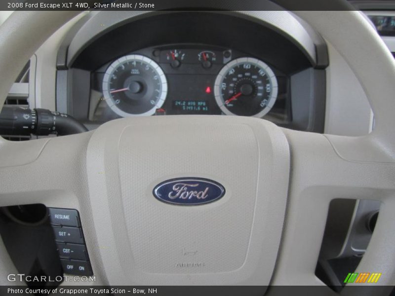 Silver Metallic / Stone 2008 Ford Escape XLT 4WD