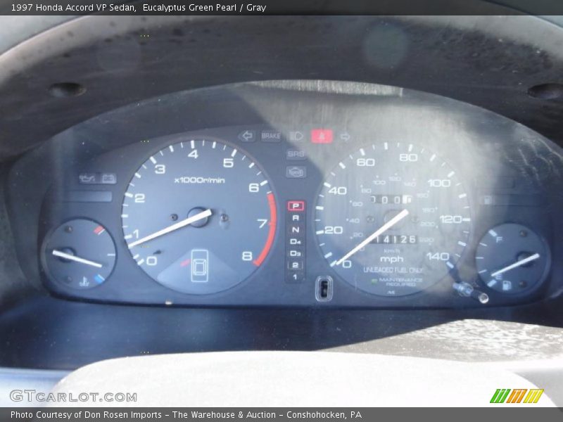 Eucalyptus Green Pearl / Gray 1997 Honda Accord VP Sedan