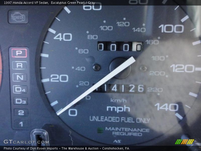 Eucalyptus Green Pearl / Gray 1997 Honda Accord VP Sedan