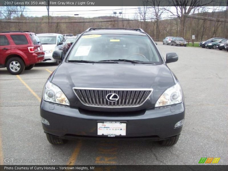 Flint Gray Mica / Light Gray 2007 Lexus RX 350 AWD