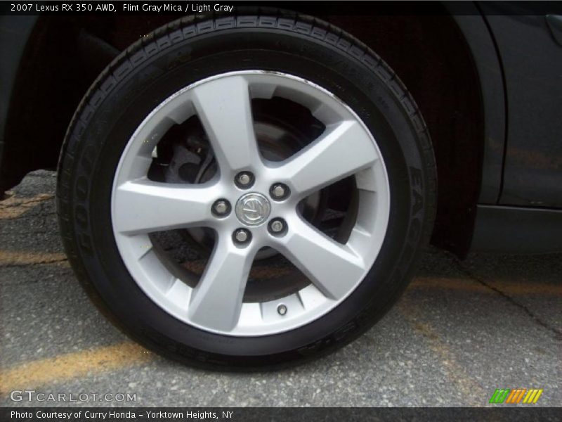 Flint Gray Mica / Light Gray 2007 Lexus RX 350 AWD