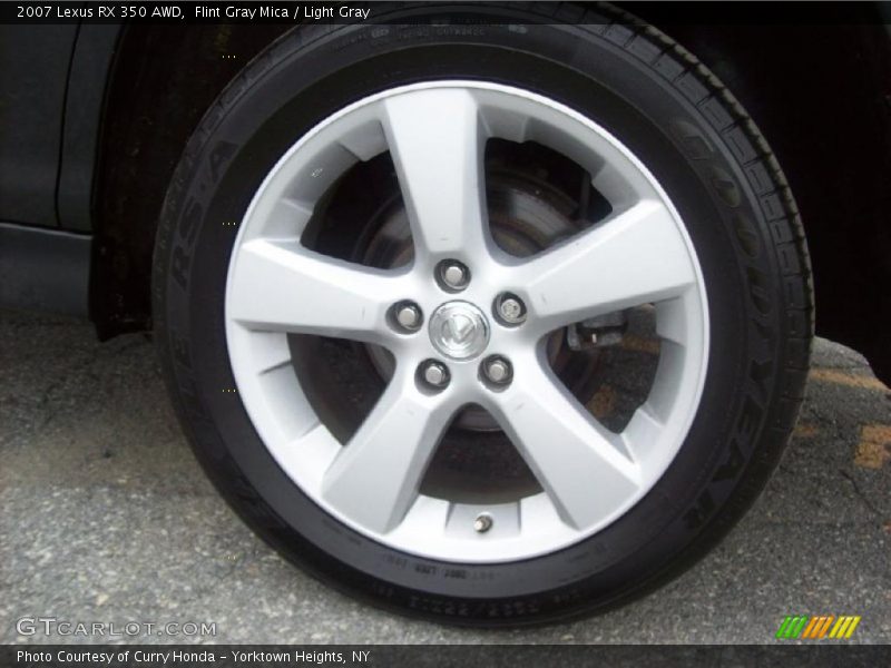Flint Gray Mica / Light Gray 2007 Lexus RX 350 AWD