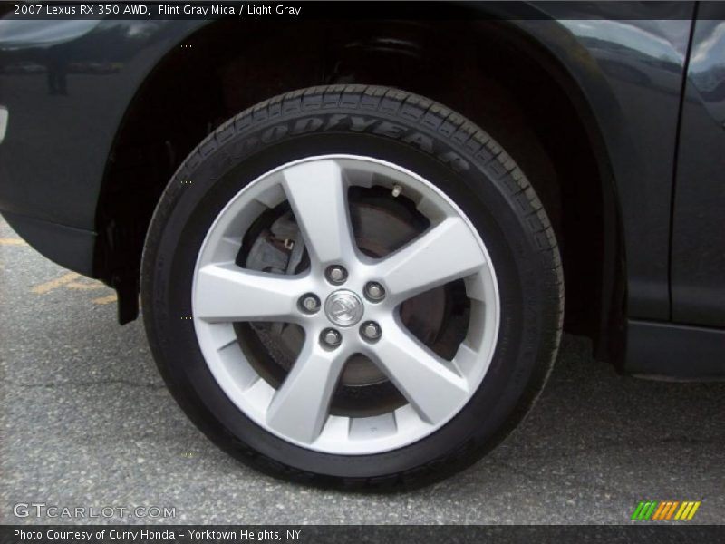 Flint Gray Mica / Light Gray 2007 Lexus RX 350 AWD