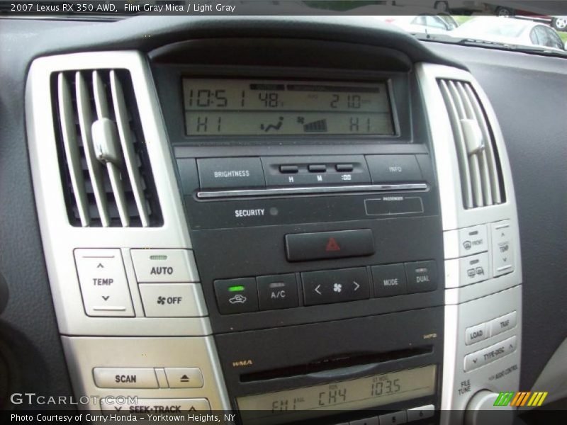 Flint Gray Mica / Light Gray 2007 Lexus RX 350 AWD