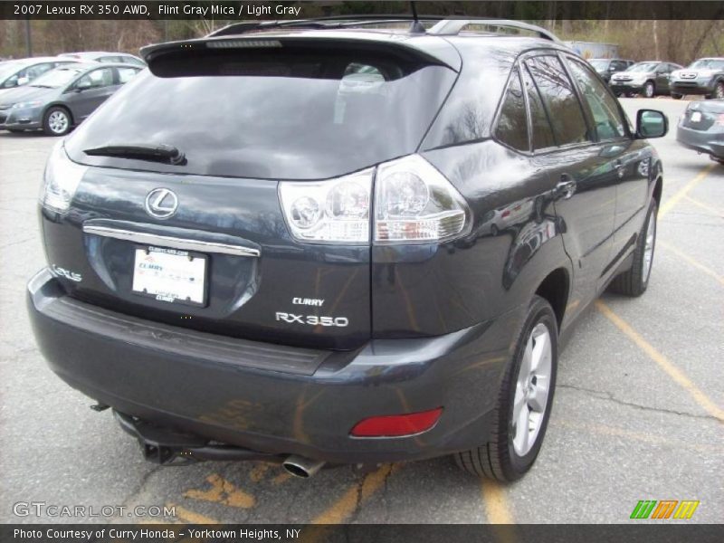 Flint Gray Mica / Light Gray 2007 Lexus RX 350 AWD
