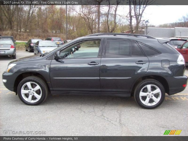 Flint Gray Mica / Light Gray 2007 Lexus RX 350 AWD