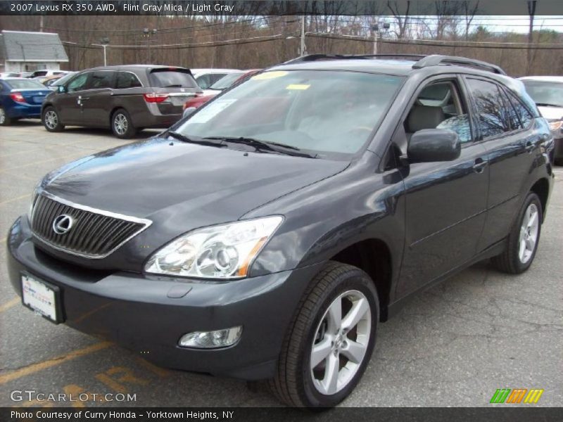 Flint Gray Mica / Light Gray 2007 Lexus RX 350 AWD