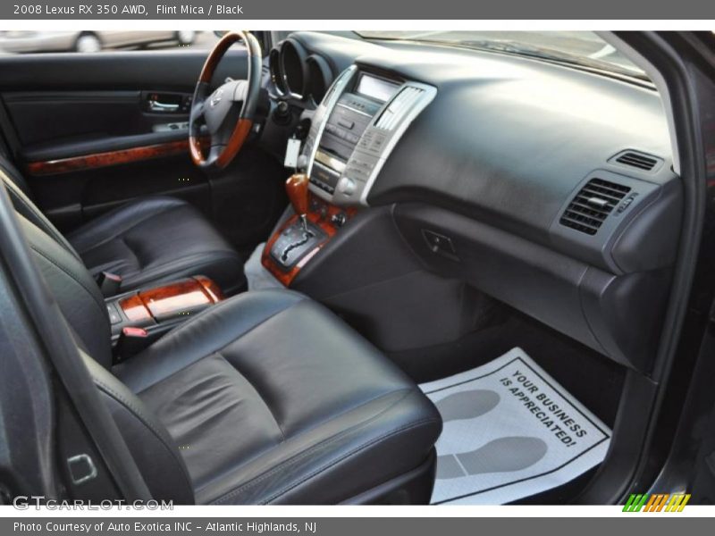 Flint Mica / Black 2008 Lexus RX 350 AWD