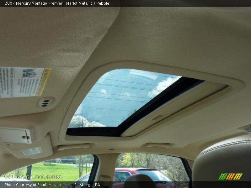 Merlot Metallic / Pebble 2007 Mercury Montego Premier