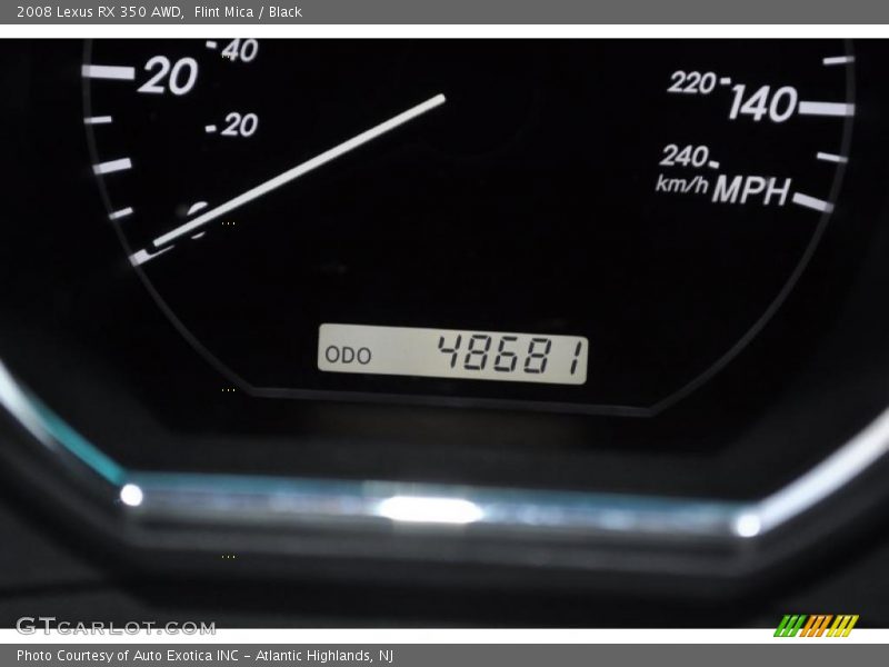 Flint Mica / Black 2008 Lexus RX 350 AWD