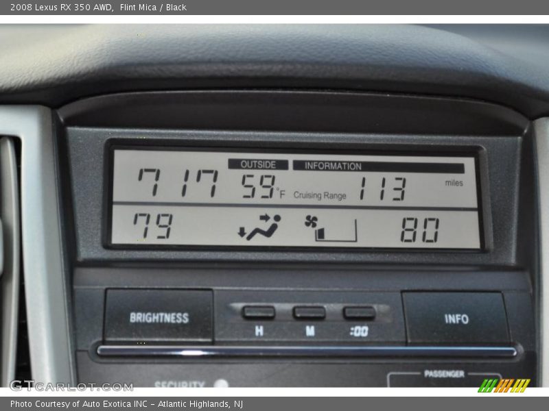 Flint Mica / Black 2008 Lexus RX 350 AWD
