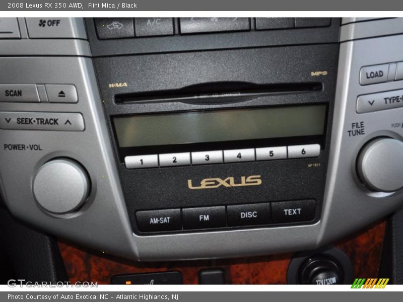 Flint Mica / Black 2008 Lexus RX 350 AWD