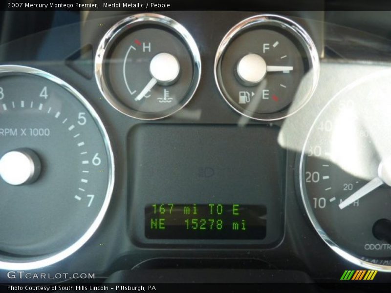 Merlot Metallic / Pebble 2007 Mercury Montego Premier