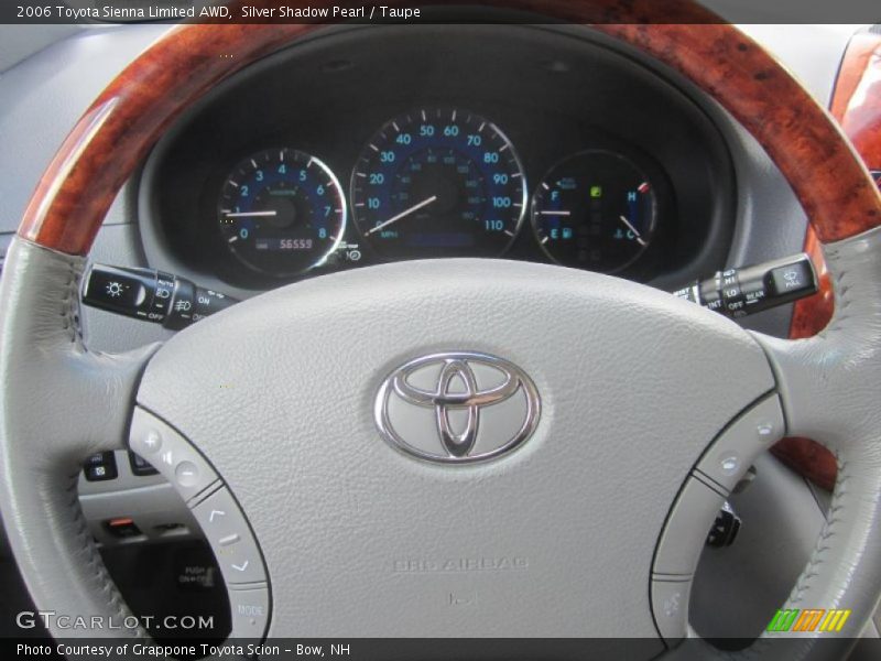 Silver Shadow Pearl / Taupe 2006 Toyota Sienna Limited AWD