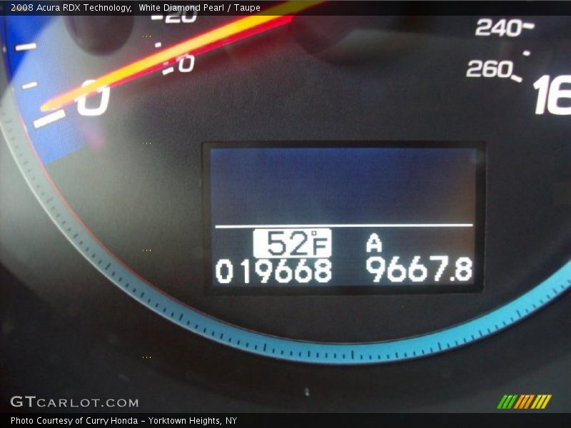 White Diamond Pearl / Taupe 2008 Acura RDX Technology