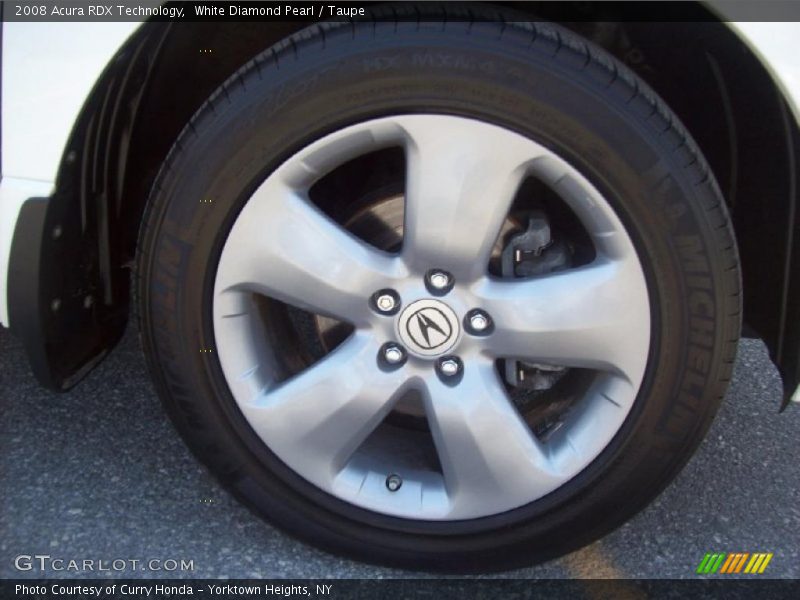 White Diamond Pearl / Taupe 2008 Acura RDX Technology