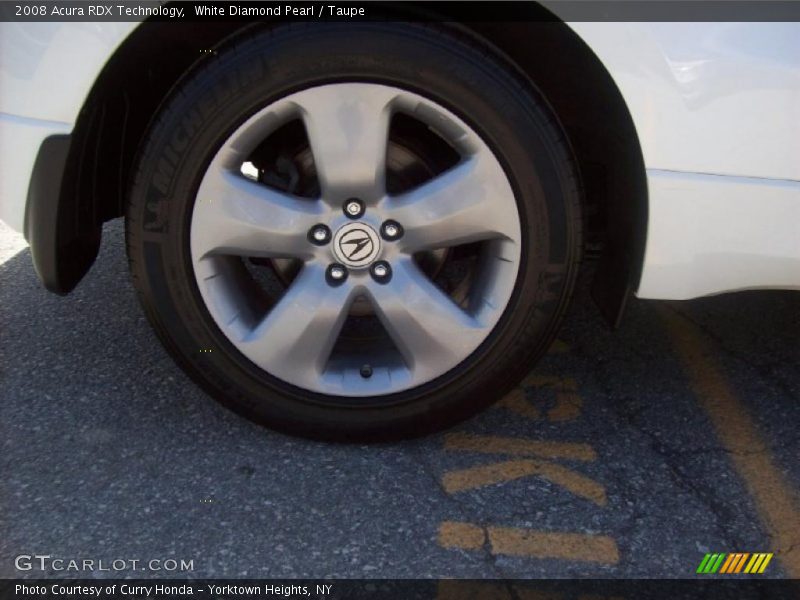 White Diamond Pearl / Taupe 2008 Acura RDX Technology