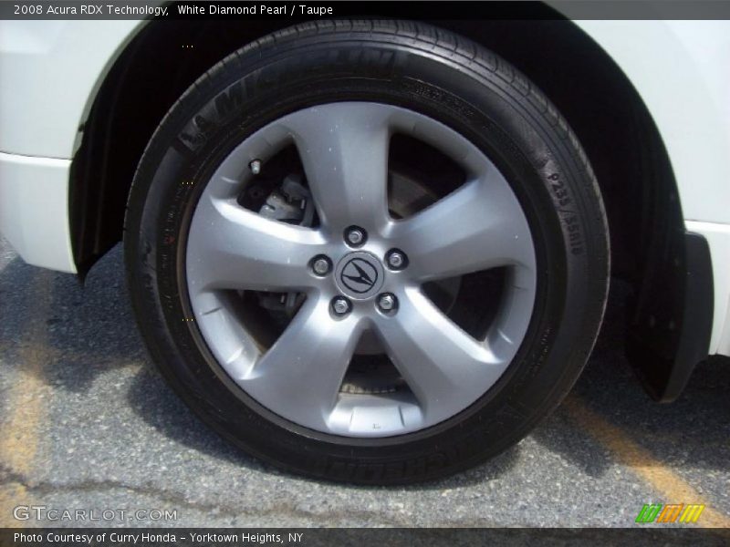 White Diamond Pearl / Taupe 2008 Acura RDX Technology