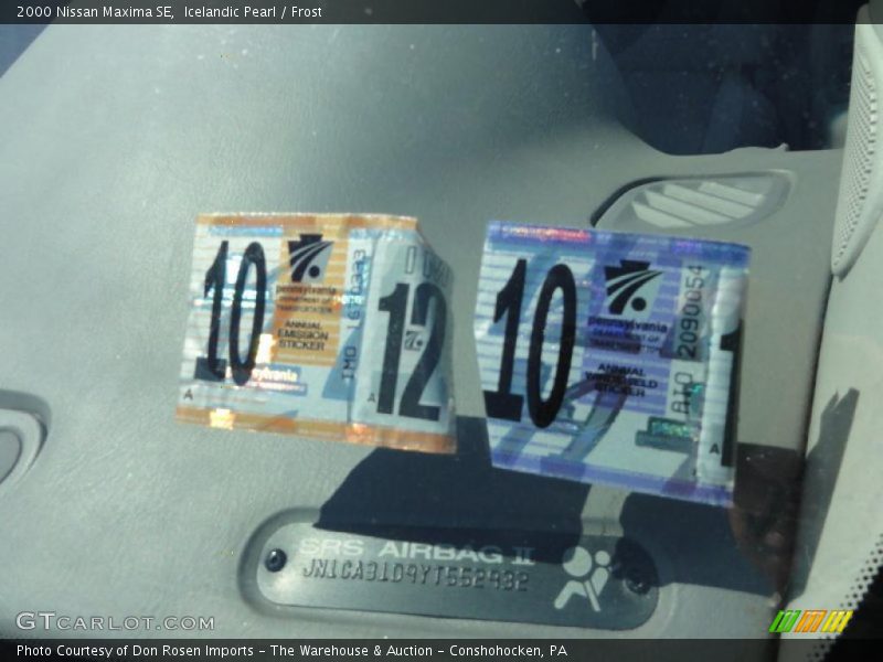 Icelandic Pearl / Frost 2000 Nissan Maxima SE