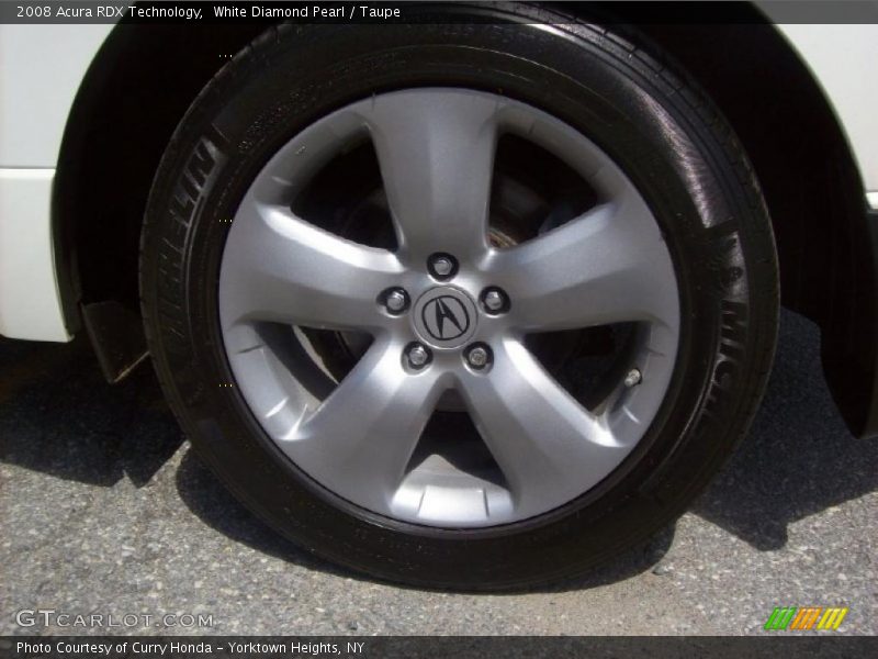 White Diamond Pearl / Taupe 2008 Acura RDX Technology