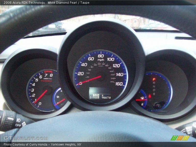 White Diamond Pearl / Taupe 2008 Acura RDX Technology