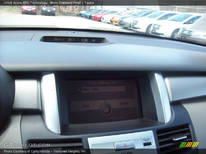 White Diamond Pearl / Taupe 2008 Acura RDX Technology