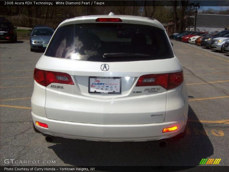White Diamond Pearl / Taupe 2008 Acura RDX Technology