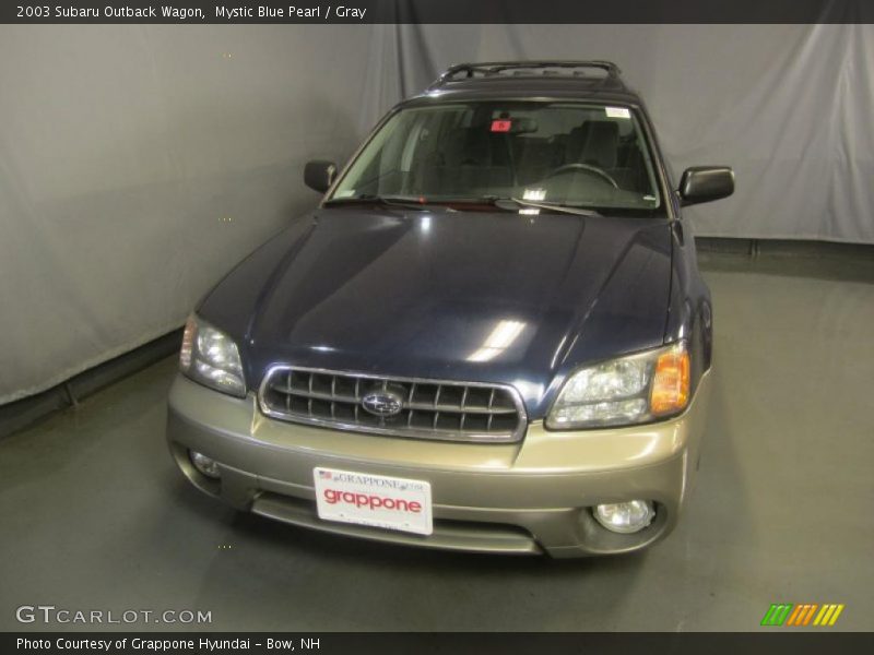 Mystic Blue Pearl / Gray 2003 Subaru Outback Wagon