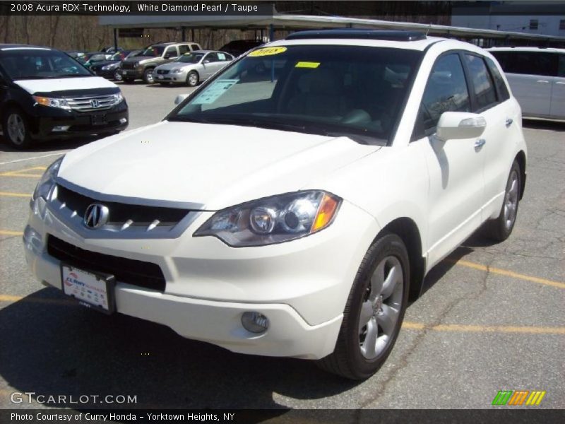 White Diamond Pearl / Taupe 2008 Acura RDX Technology