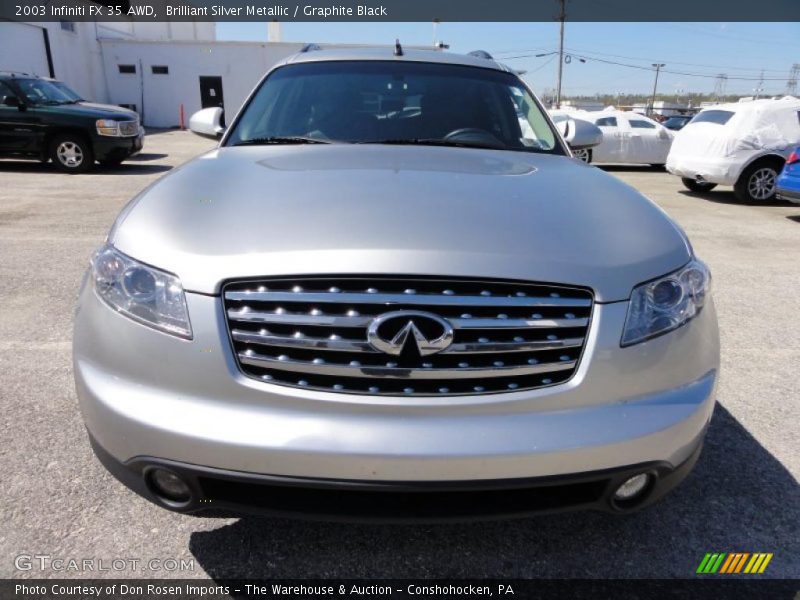 Brilliant Silver Metallic / Graphite Black 2003 Infiniti FX 35 AWD