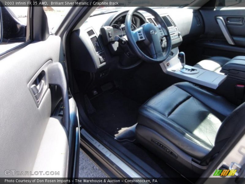 Brilliant Silver Metallic / Graphite Black 2003 Infiniti FX 35 AWD