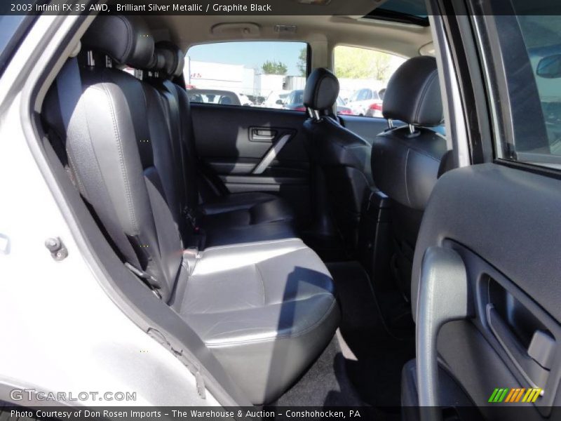 Brilliant Silver Metallic / Graphite Black 2003 Infiniti FX 35 AWD