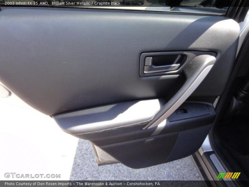 Brilliant Silver Metallic / Graphite Black 2003 Infiniti FX 35 AWD