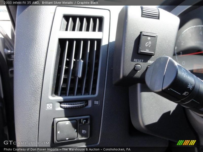 Brilliant Silver Metallic / Graphite Black 2003 Infiniti FX 35 AWD