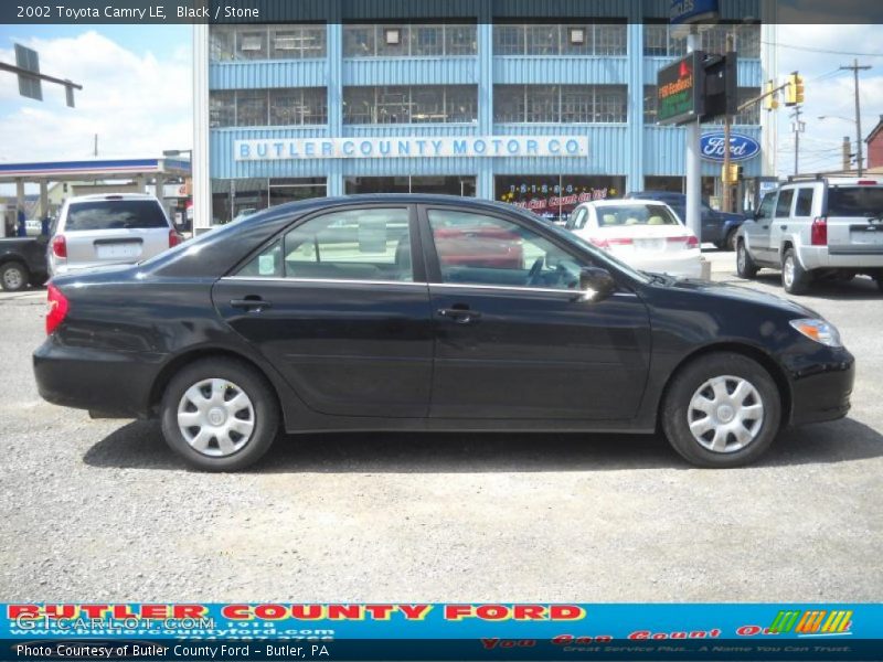 Black / Stone 2002 Toyota Camry LE