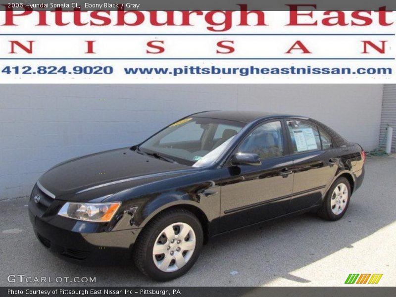 Ebony Black / Gray 2006 Hyundai Sonata GL