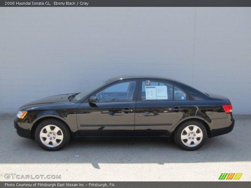 Ebony Black / Gray 2006 Hyundai Sonata GL