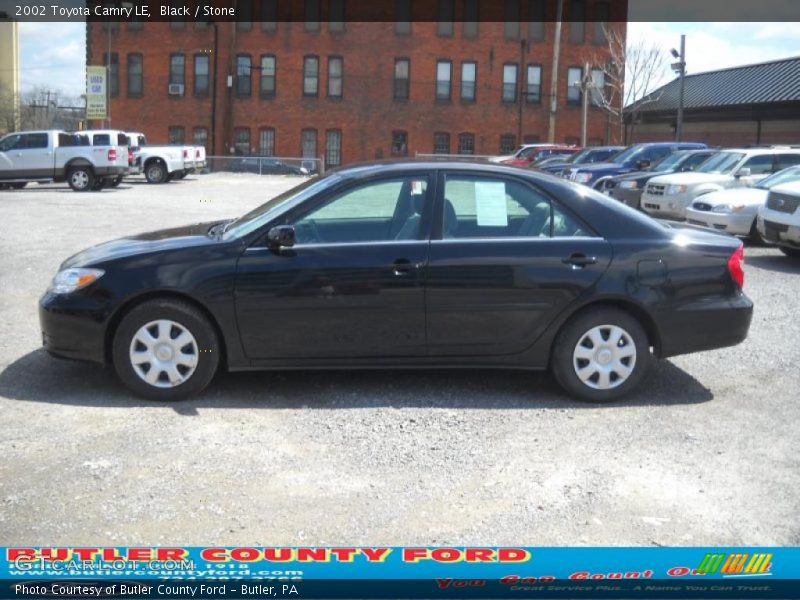 Black / Stone 2002 Toyota Camry LE