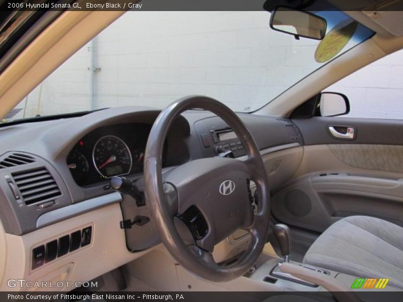 Ebony Black / Gray 2006 Hyundai Sonata GL