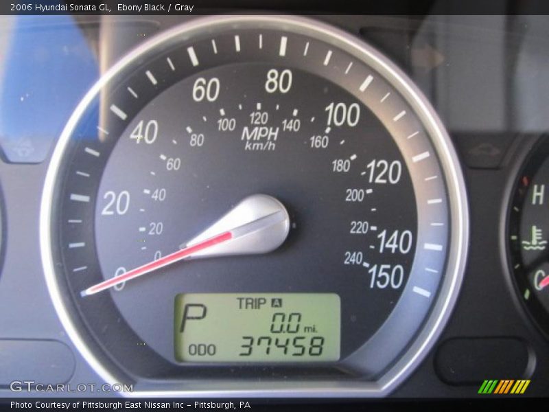 Ebony Black / Gray 2006 Hyundai Sonata GL