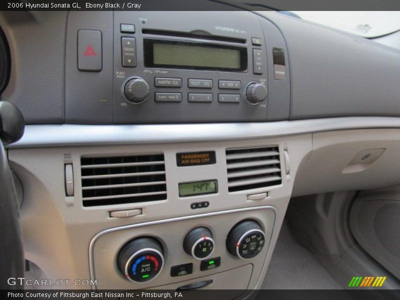 Ebony Black / Gray 2006 Hyundai Sonata GL