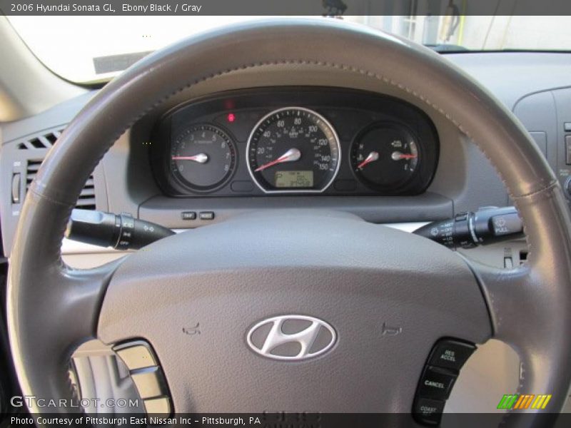 Ebony Black / Gray 2006 Hyundai Sonata GL