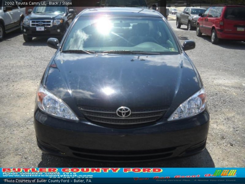 Black / Stone 2002 Toyota Camry LE