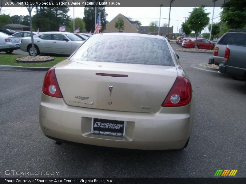 Sedona Beige Metallic / Light Taupe 2006 Pontiac G6 V6 Sedan