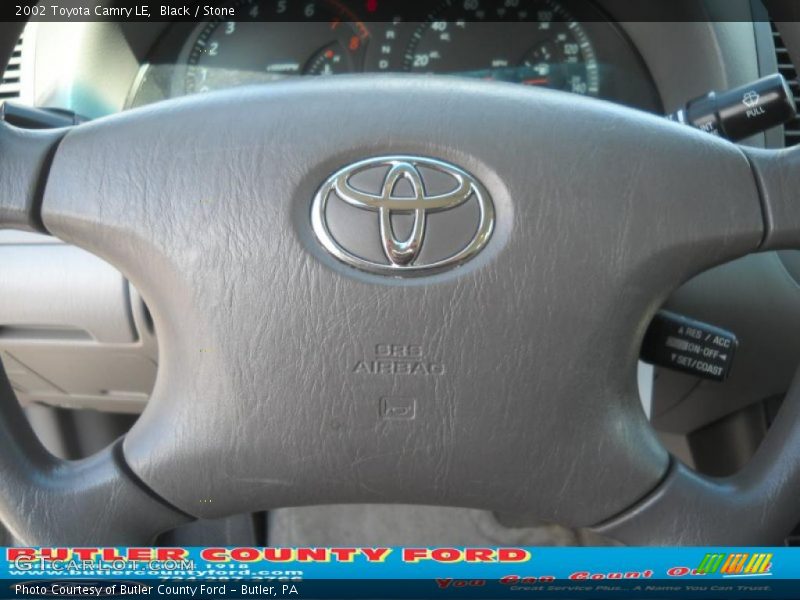 Black / Stone 2002 Toyota Camry LE