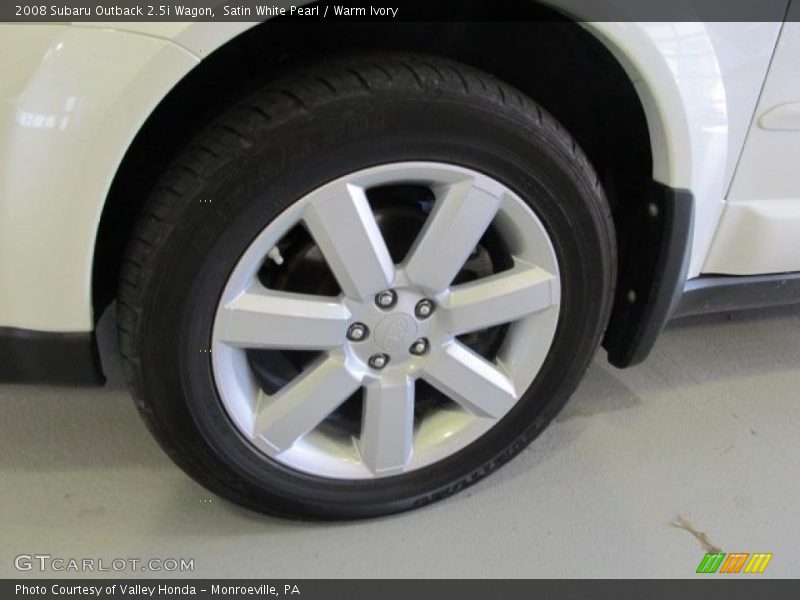 Satin White Pearl / Warm Ivory 2008 Subaru Outback 2.5i Wagon